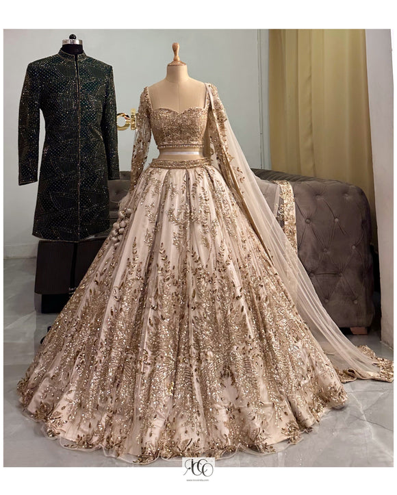 Winter Festive'20 Couture cocktail gown for the Modern Bride in wine with  intricate glass bead embroidery, organza puffy sleeves and choker… |  Instagram